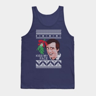 Christmas Alan Partridge Kiss My Face Mistletoe Knit Tank Top